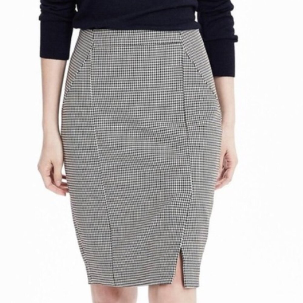 Banana Republic BiStretch Houndstooth Pencil Skirt Size 0